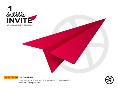 Dribbble invite design illustration illustrator invitation invite vector