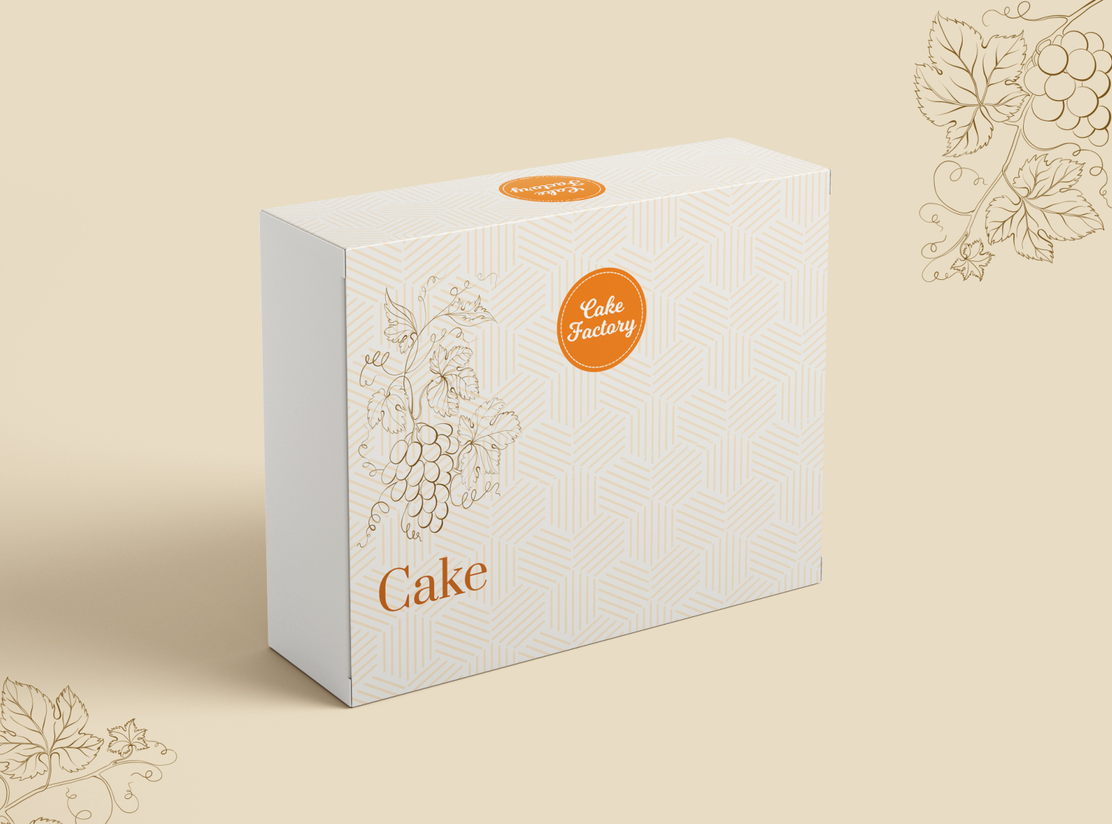 CAKE BOX - Printed Duplex - For 250 Gms