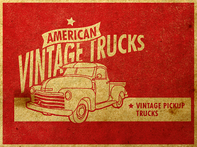 Vintage car classic poster design design illustration illustrator photoshop retro vector vintage