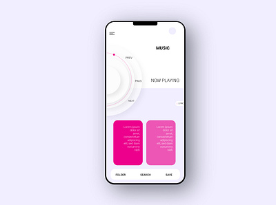 MUSIC UI DESGN design illustrator ui ux vector web