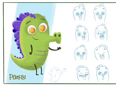 Poofin character sheet characterdesign illustration