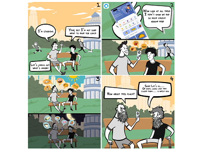 Weekends with HMS (WWH) Huawei branding comic strip huawei illustration