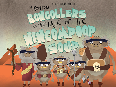 Book cover - the bottom Bongollers and the tale of the nincompoo book cover child illustration childrens book illustration childrensbookillustration dream illustration monsters