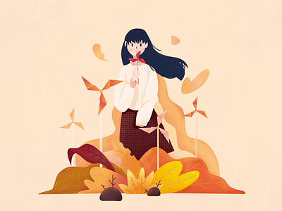 Story of autumn by TeapoT on Dribbble