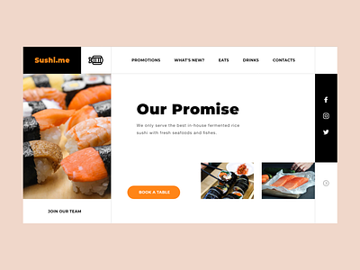 Sushi.me adobe xd sushi ui ux web development web interface webdesign