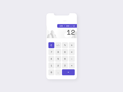 Daily UI #004 - Calculator app design calculator concept design daily ui challenge dailyui