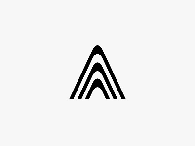 Uppercase A a form letter logo logomark type
