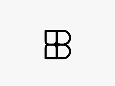 A B b letter letter form logo logomark type