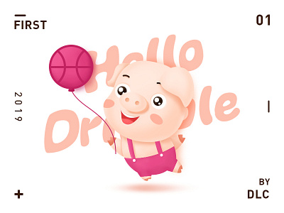 Hello Dribbble 插图 设计