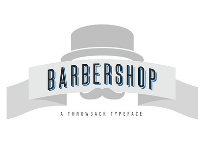 Barbershop Typeface barber barbershop custom display face download font otf throwback ttf type typography vintage