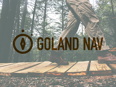 Goland Nav App Concept adventure compass concept design direction hiking ios iphone 6 logo navigation outdoors ui