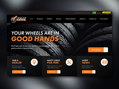 Tyrezone Website design ui ux web web design website