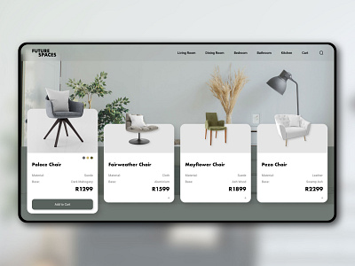 Future Spaces Design Concept design ui ux web web design website