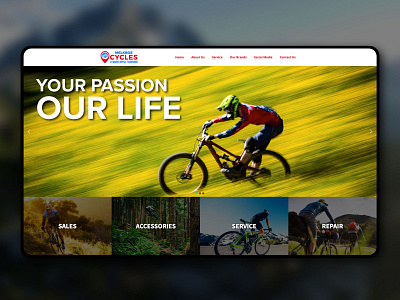 Melkbos Cycles Website branding design ui ux web web design website