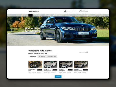 Auto Atlantic BMW & MINI Website design ecommerce ui ux web web design website