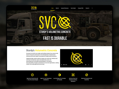 Sturdy's Volumetric Concrete Website design ui ux web web design website