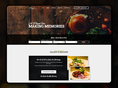 Arugula Bistro Website design ui ux web web design website