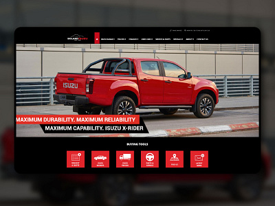 Boland Isuzu Website design ui ux web web design website