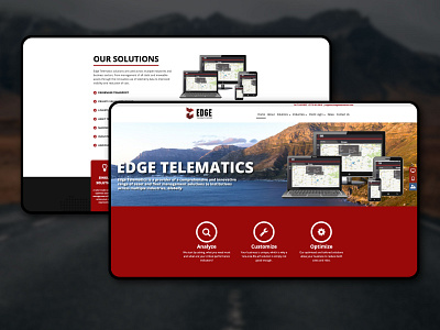 Edge Telematics Website design interface design interface designer ui ux web web design website