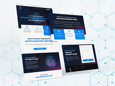 Crypto Recovery Website design ui user interface design ux web web design website