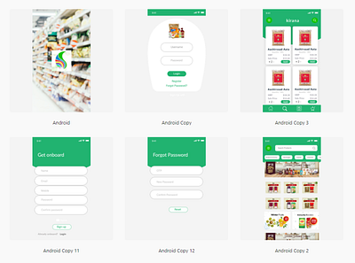 Grocery App design ecommerce app grocery app ux vector