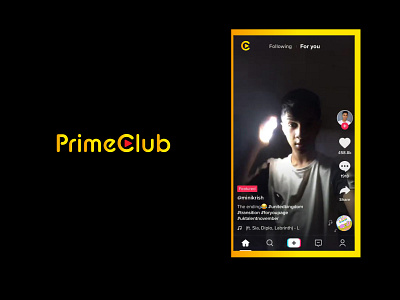 PrimeClub entertainment logo vector video app