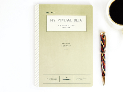 Vintage Blog blog journal memoir notebook observations