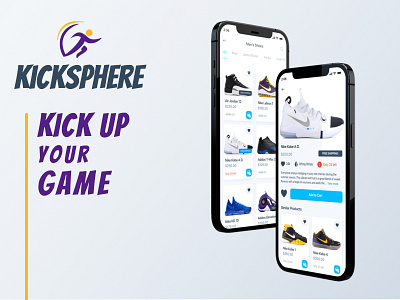 Kicksphere mockup ui uidesign