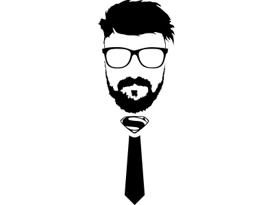 Glasses / Beard / Superman / Tie