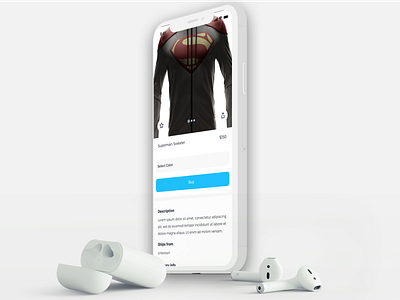 Superman Iphone X apple devices iphone x iphone x mockup mobile app design