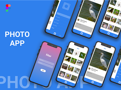 Photo App app mobile design photo