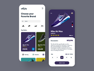 Shoe App Design (Nukicks)