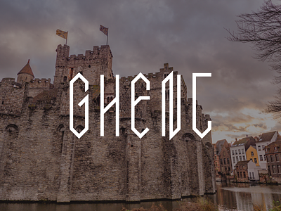 Ghent belgium bunny castle europe gent ghent gravensteen lettering sam type typography