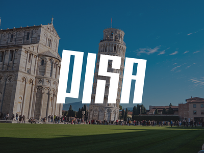 Pisa design font italy lettering logo pisa typography