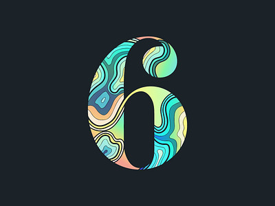 6 36daysoftype 6 icon illustration lettering logo six type typography vector