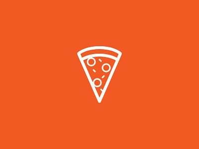 Day 1 - Pizza - 100 Days of Icons 100 bunny days icon illustration orange pizza sam