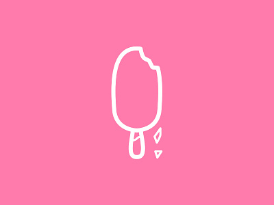 Day 7 - Strawberry White Choc - 100 Days of Icons 100 bunny choc cream days ice icon illustration magnum sam strawberry white