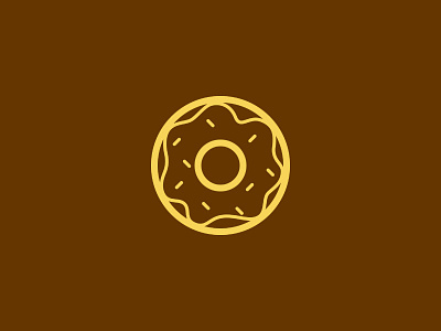 Day 39 - Doughnut - 100 Days of Icons 100 bunny days donut doughnut icon illustration market night sam