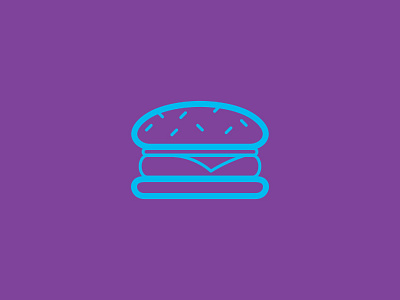 Day 47 - Burger - 100 Days of Icons 100 bunny burgerfuel burgers days icon illustration lunch sam