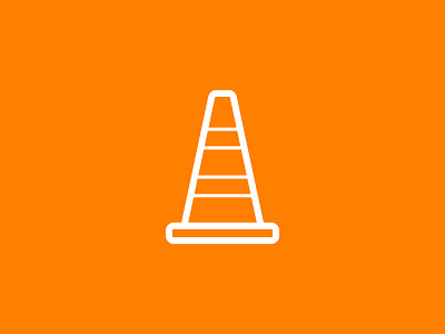 Day 82 - Road Cone - 100 Days of Icons 100 bunny cone days icon illustration road sam