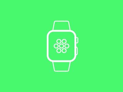 Day 99 - Apple Watch - 100 Days of Icons 100 apple bunny days icon illustration sam watch