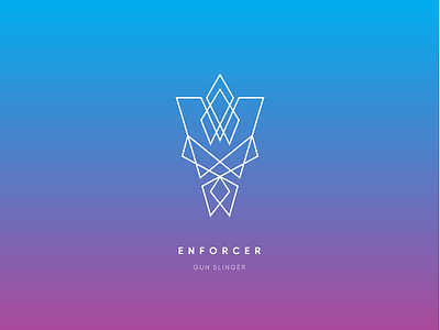 Enforcer bunny enforcer gradient illustrator line sam totem