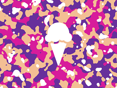 Boysenberry Ice Cream Camouflage berry boysenberry camo camouflage ice cream pink purple