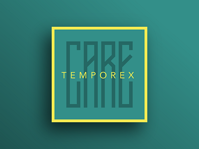 Care by TEMPOREX album care cover green temporex typehue yellow