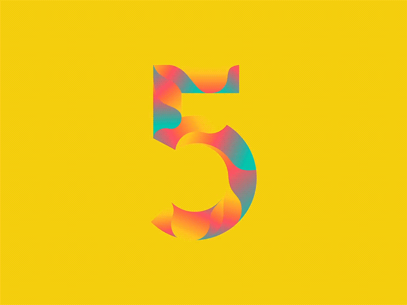 5 - 36 Days of Type typography lettering gif 5 36 days of type