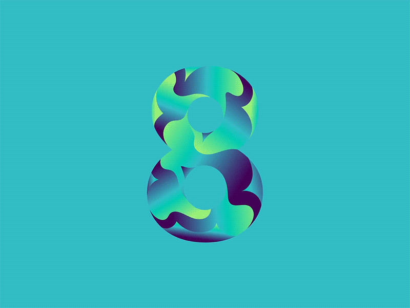 8 - 36 Days of Type typography lettering gif 8 36 days of type