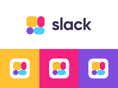 The New Slack app brand branding bunny concept icon identity logo sam slack