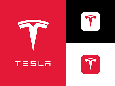 The New Tesla app branding bunny concept design icon logo rebrand rebranding refresh sam tesla vector