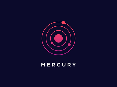 Mercury app bunny design icon illustration logo mercury orbit planets sam ui
