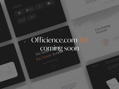 Officience.com 3.0 is coming soon agency corporate layout moyo typography ui uidesign uiux website website builder website design wip wordpress